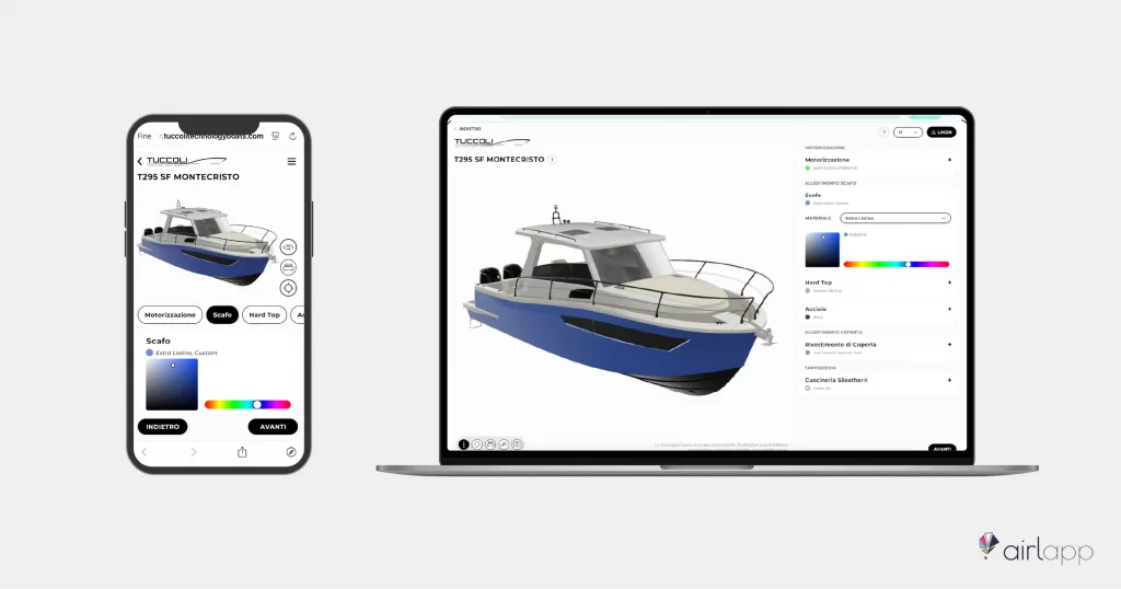 Tuccoli Marine - Configuratore 3D nautica